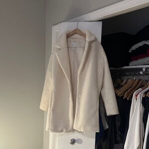Daily Ritual Women's Cream Teddy Jacket
